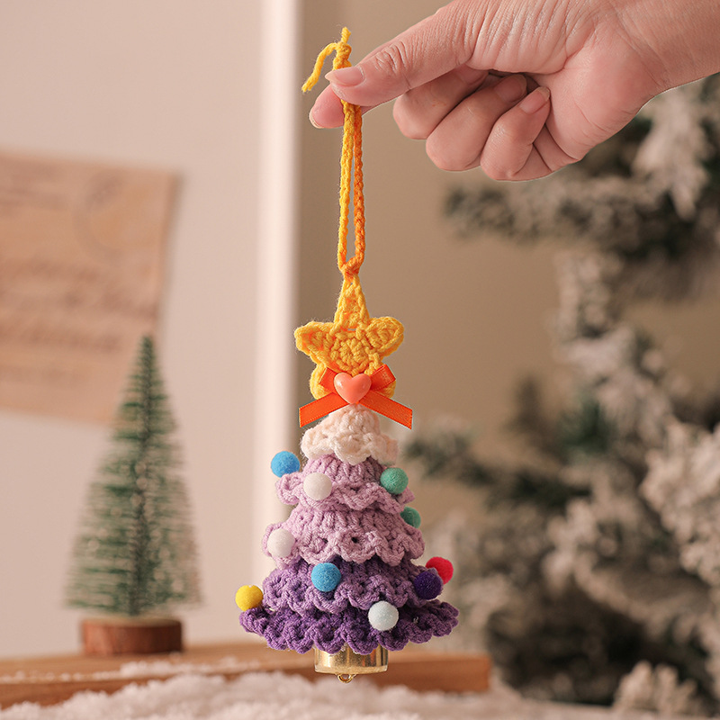Christmas tree bell ornament