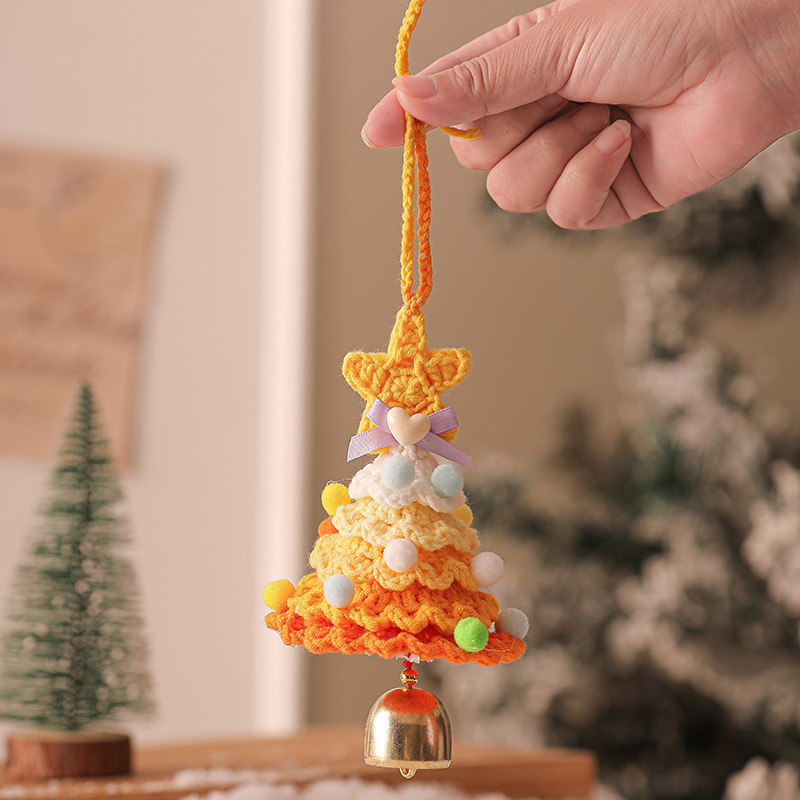 Christmas tree bell ornament