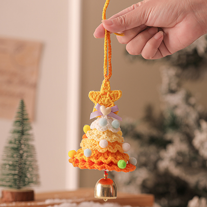 Christmas tree bell ornament