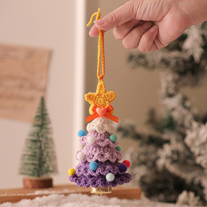 Christmas tree bell ornament