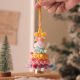 Christmas tree bell ornament