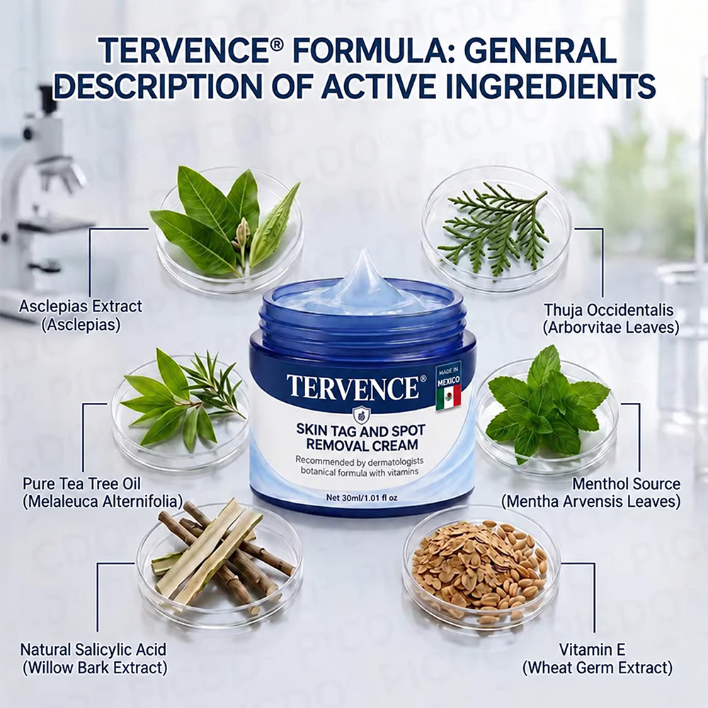 TERVENCE® 🧑‍⚕️ 7-Day Cream for Skin Growths & Pigmentation Spots (painless formula – scar-free)🌿2️⃣