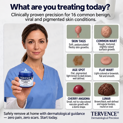TERVENCE® 🧑‍⚕️ 7-Day Cream for Skin Growths & Pigmentation Spots (painless formula – scar-free)🌿2️⃣