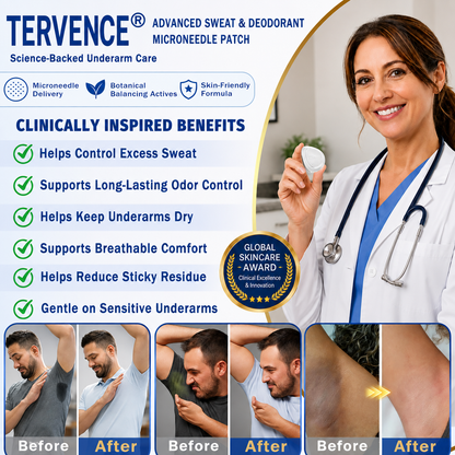 TERVENCE® 2-in-1 Advanced Sweat Control & Deodorant Microneedle Patches
