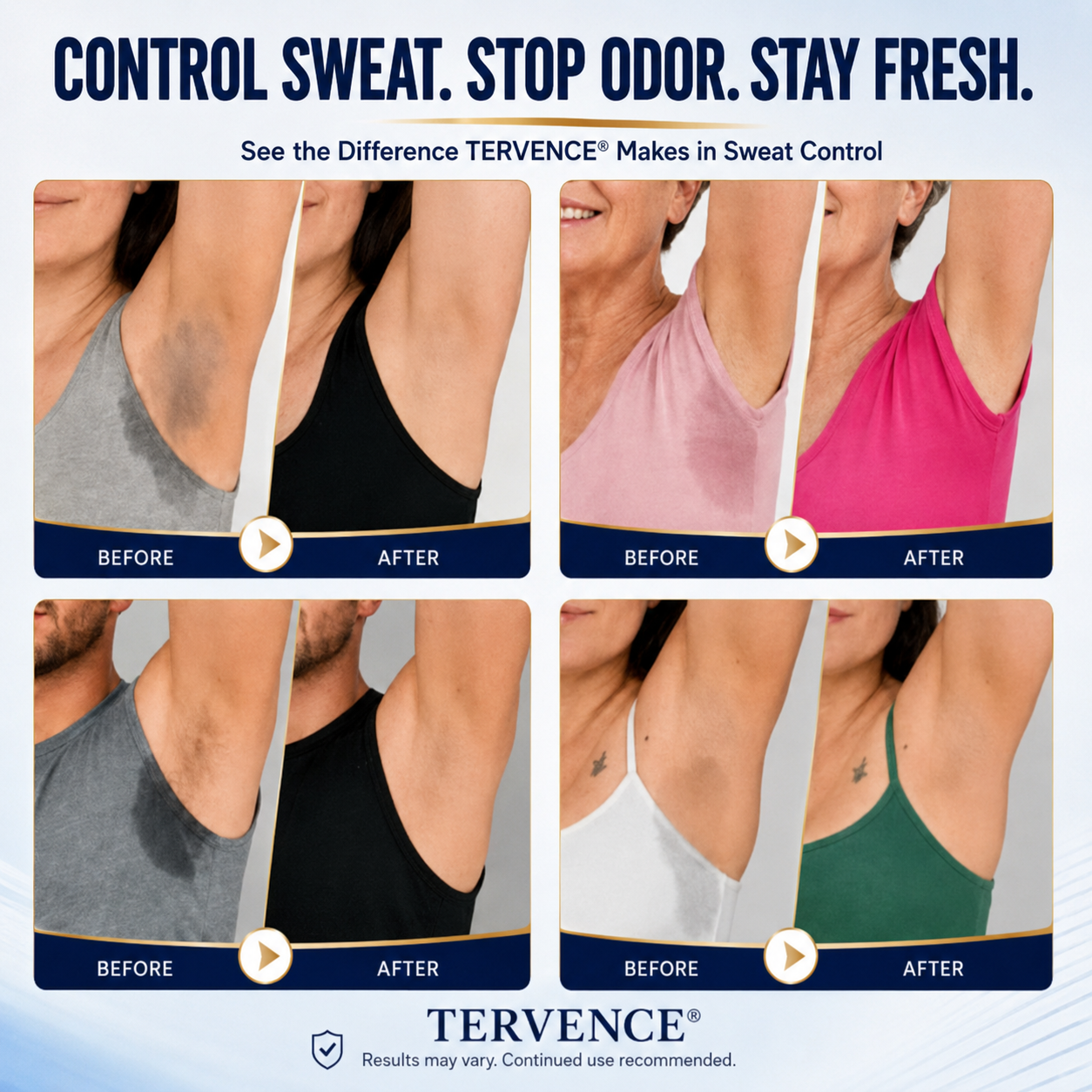 TERVENCE® 2-in-1 Advanced Sweat Control & Deodorant Microneedle Patches