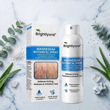 ✨Brightlyoral® Magnesium Botanical Spray –  Advanced Skin Recovery for Psoriasis & Eczema | Rapid Soothing, Steroid-Free