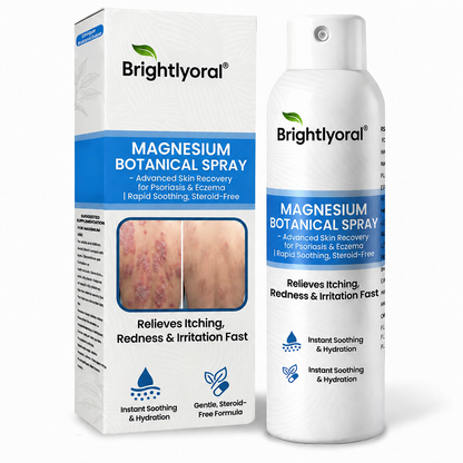 ✨Brightlyoral® Magnesium Botanical Spray –  Advanced Skin Recovery for Psoriasis & Eczema | Rapid Soothing, Steroid-Free