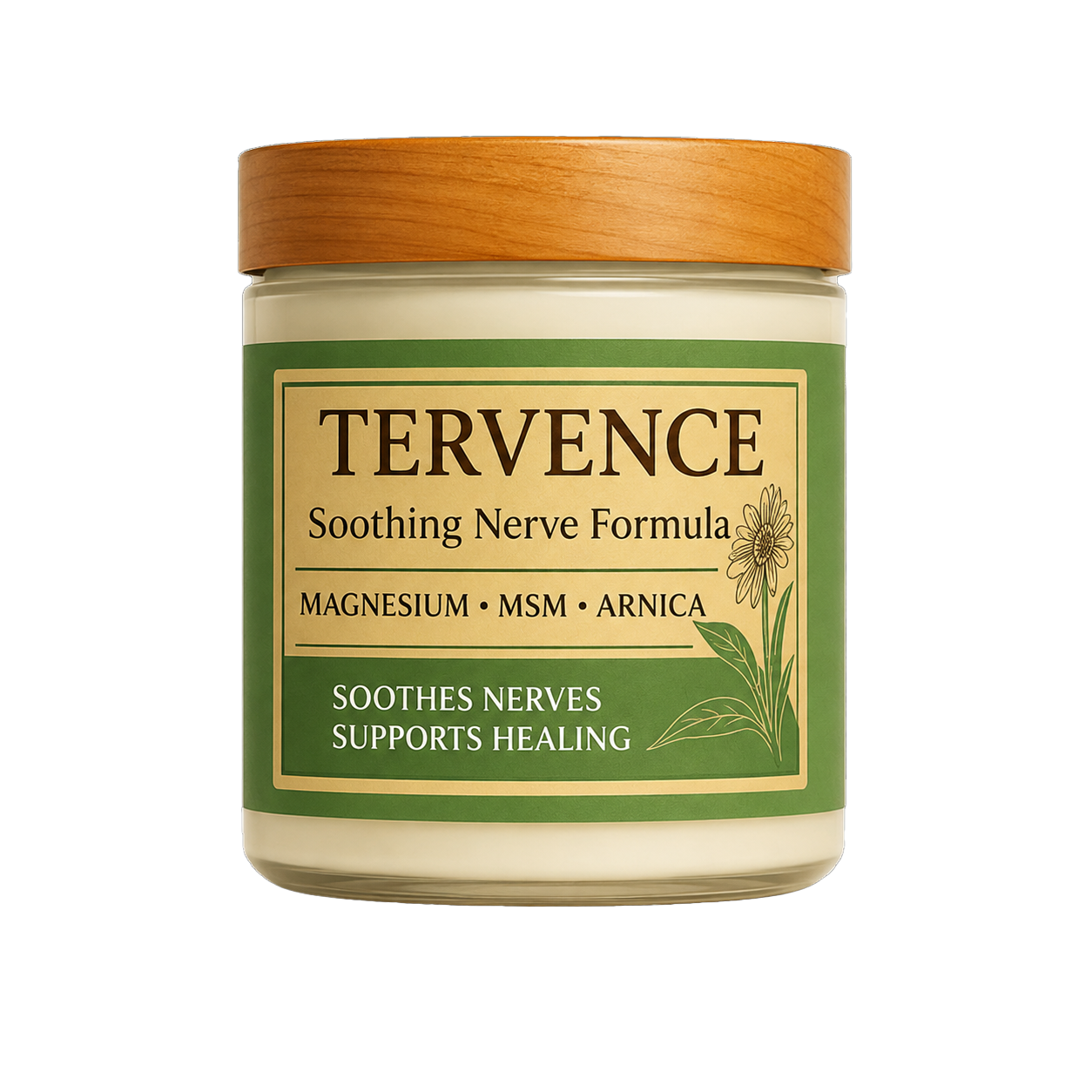 TERVENCE® Gentle Magnesium Cream with MSM and Arnica-Fast-Absorbing