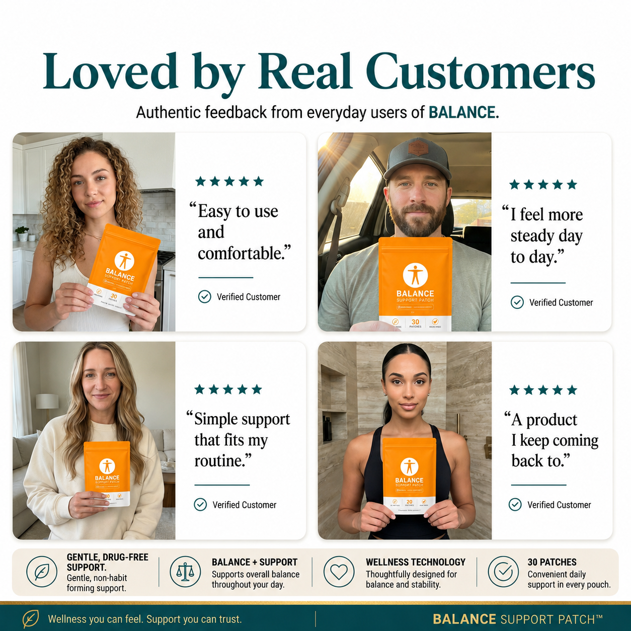 Brightlyoral® Balance Support Patch