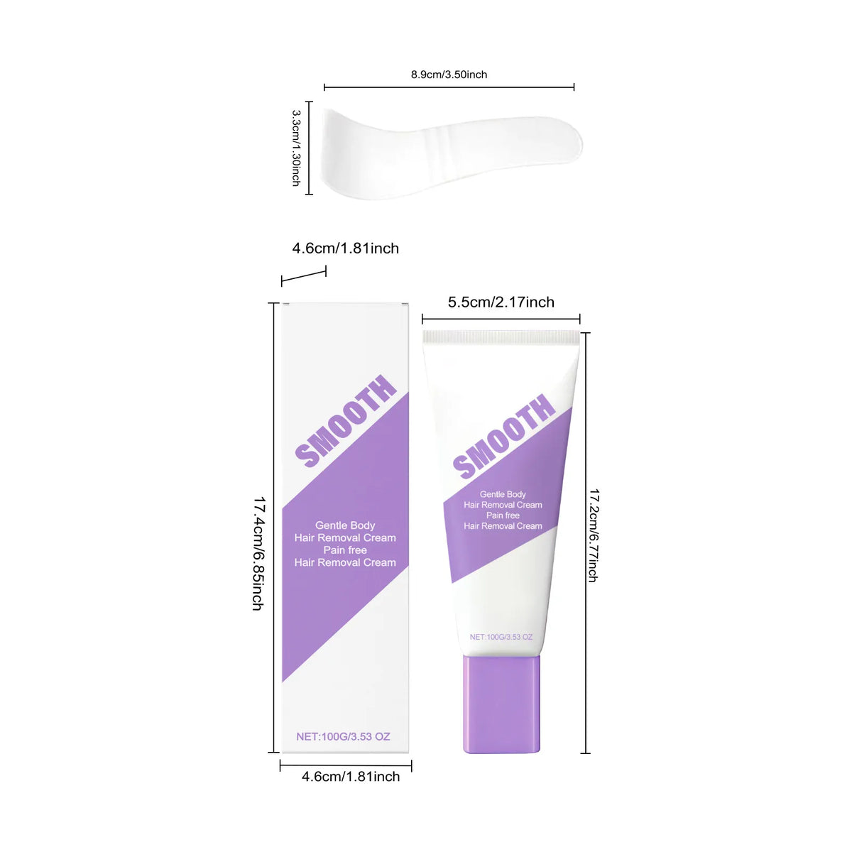 TERVENCE® Bikini Pain-Free Hair Removal Cream for Sensitive Skin,Gentle Citrus Sensitive Skin Hair Removal Cream&Spray