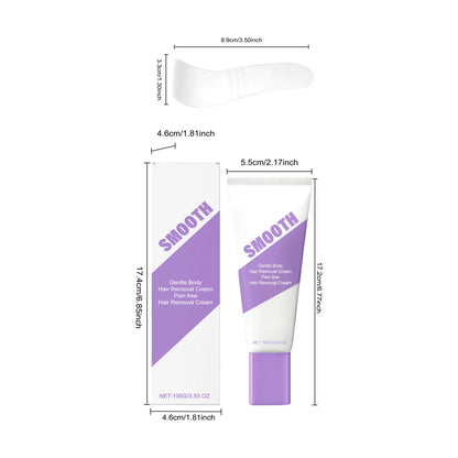 TERVENCE® Bikini Pain-Free Hair Removal Cream for Sensitive Skin,Gentle Citrus Sensitive Skin Hair Removal Cream&Spray