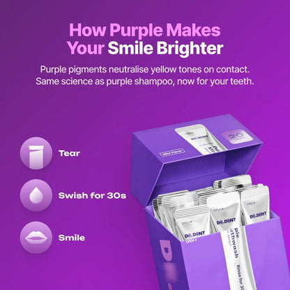 Purple Mouthwash Sachets 20 Pack